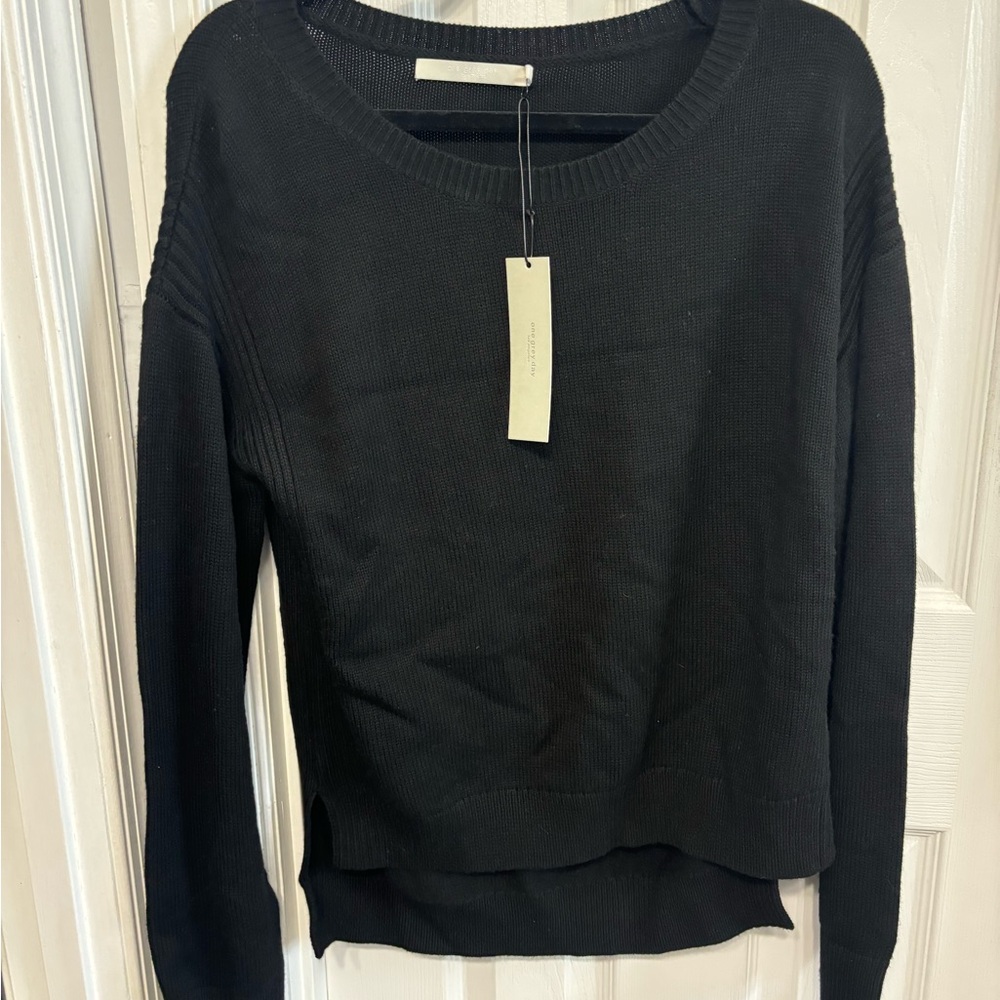 Classic Black Crew Neck Sweater